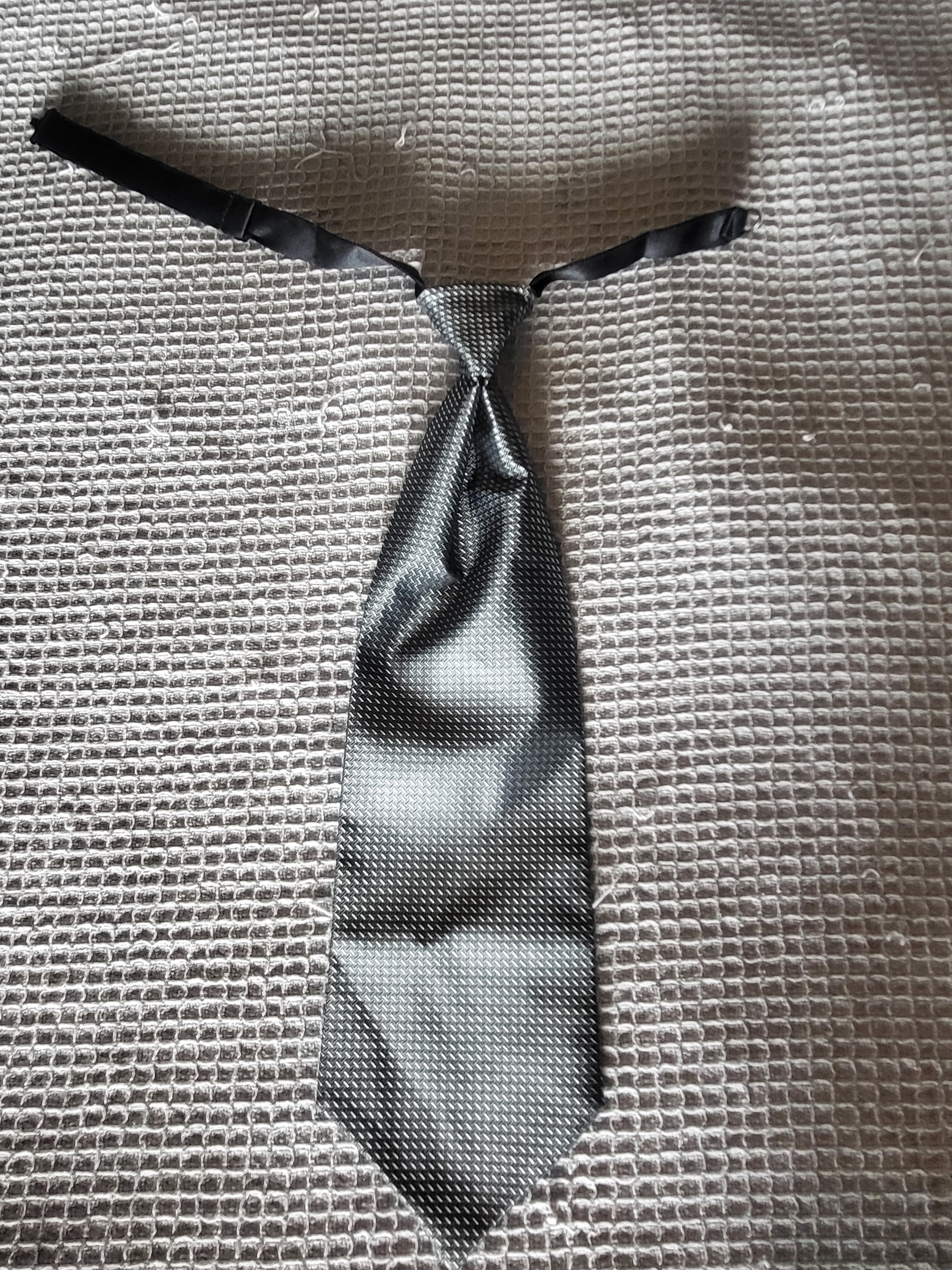 Classic Textured Gray Necktie